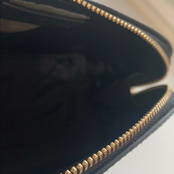 NWT Kate Spade Black Shimmy Glitter Fabric Small Cosmetic Bag - Picture 8 of 10